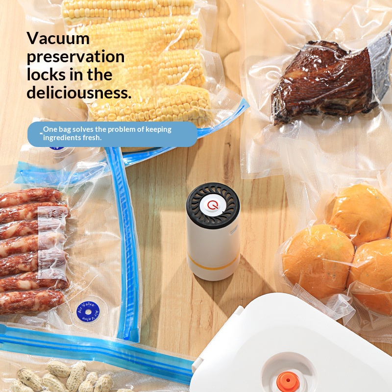 Meal Prep Vacuum Seal Containers - Mini USB Electric Handheld Vacuum Sealer