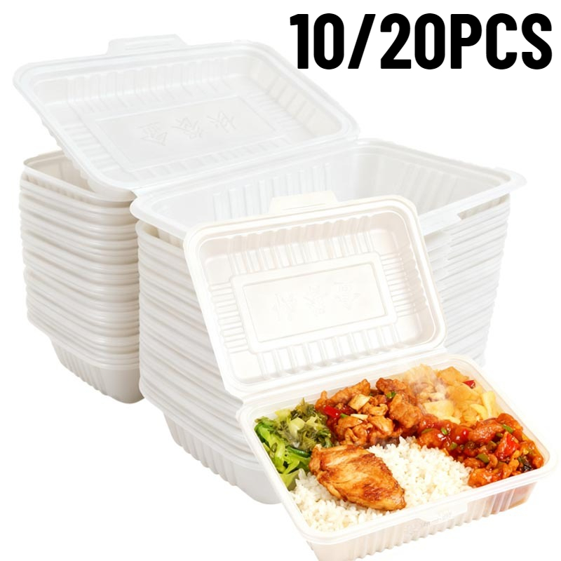 Salad Container Jar - 10/20PCS Disposable Lunch Boxes Plastic Salads