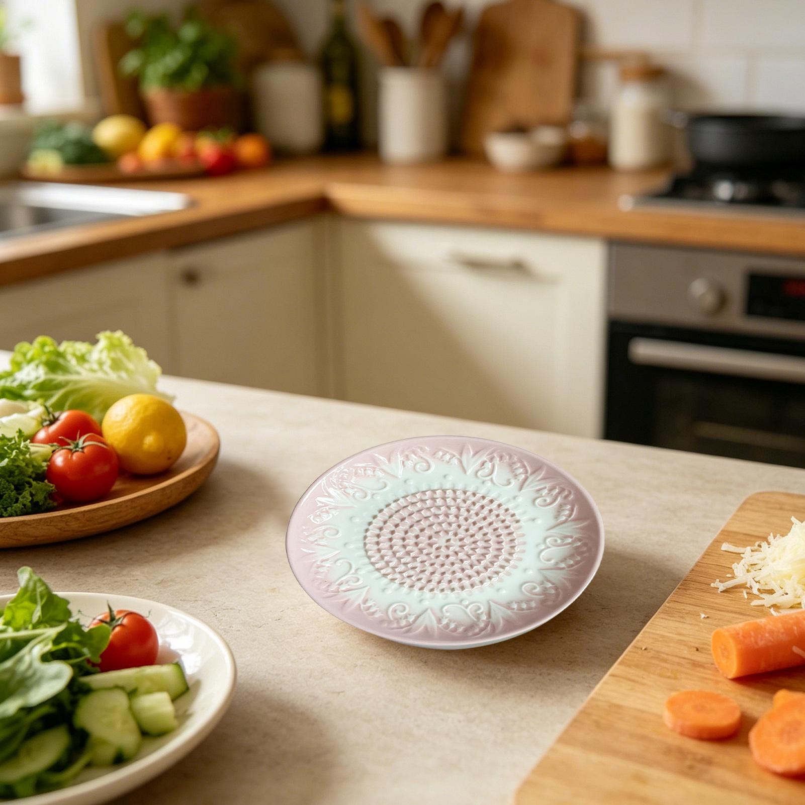 Ceramic Garlic Grater Plate Em - Meal Prep Manual review and price