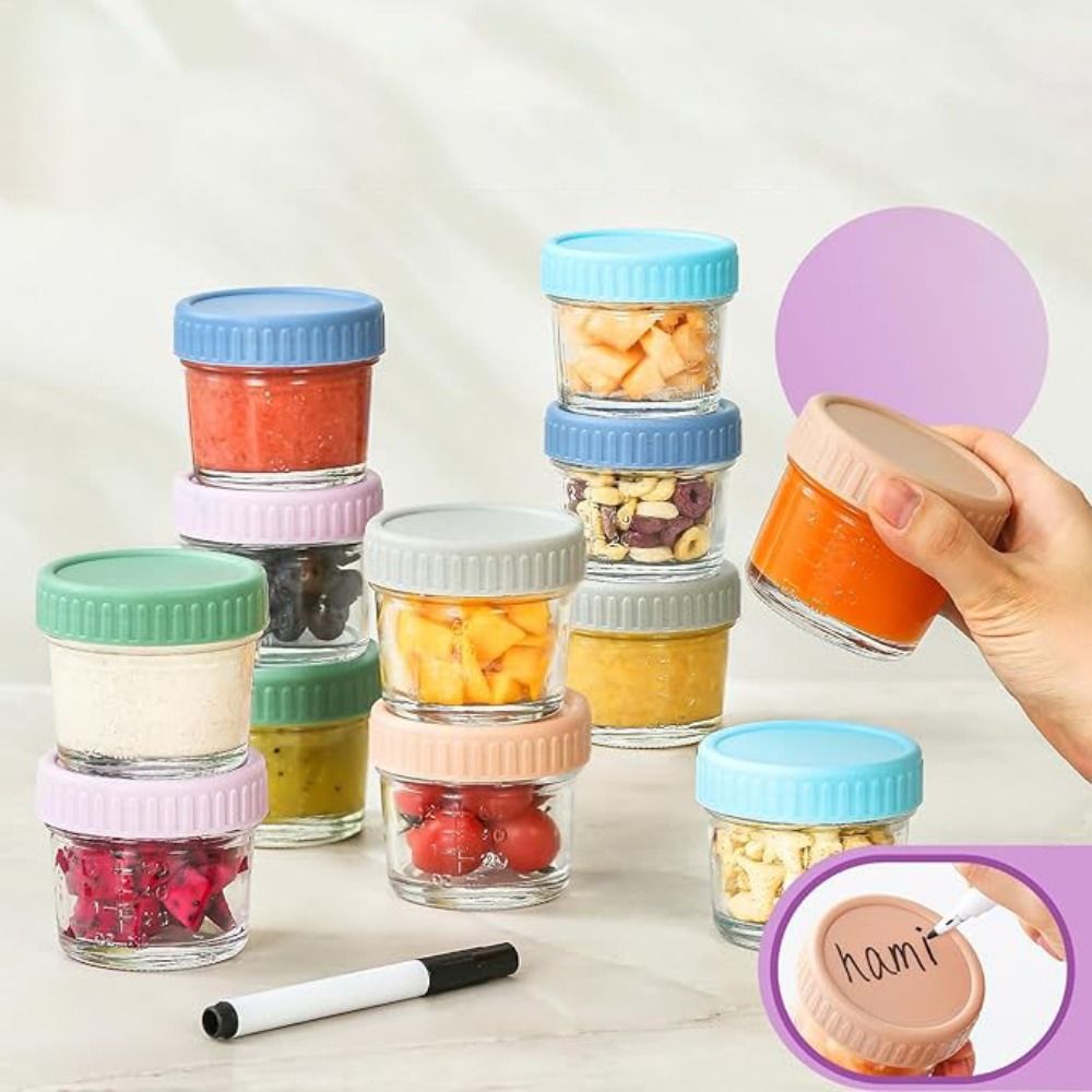 6pcs Mason Jar Glass Baby Food - Salad Container Jar review and price
