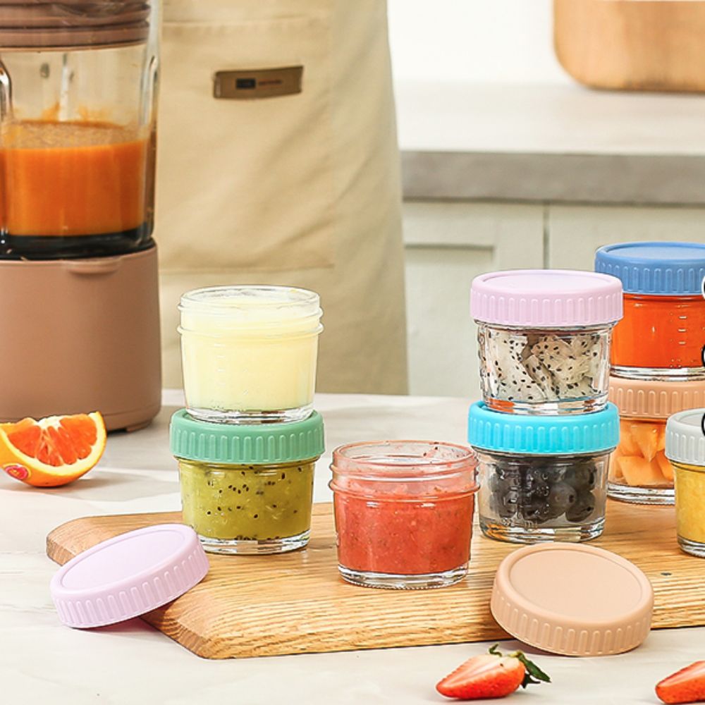 6pcs Mason Jar Glass Baby Food - Salad Container Jar review and price