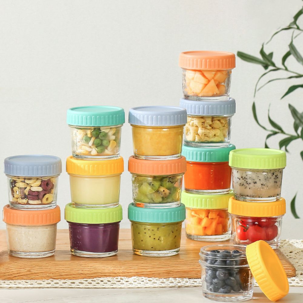 6pcs Glass Baby Food Jar Reusa - Salad Container Jar review and price