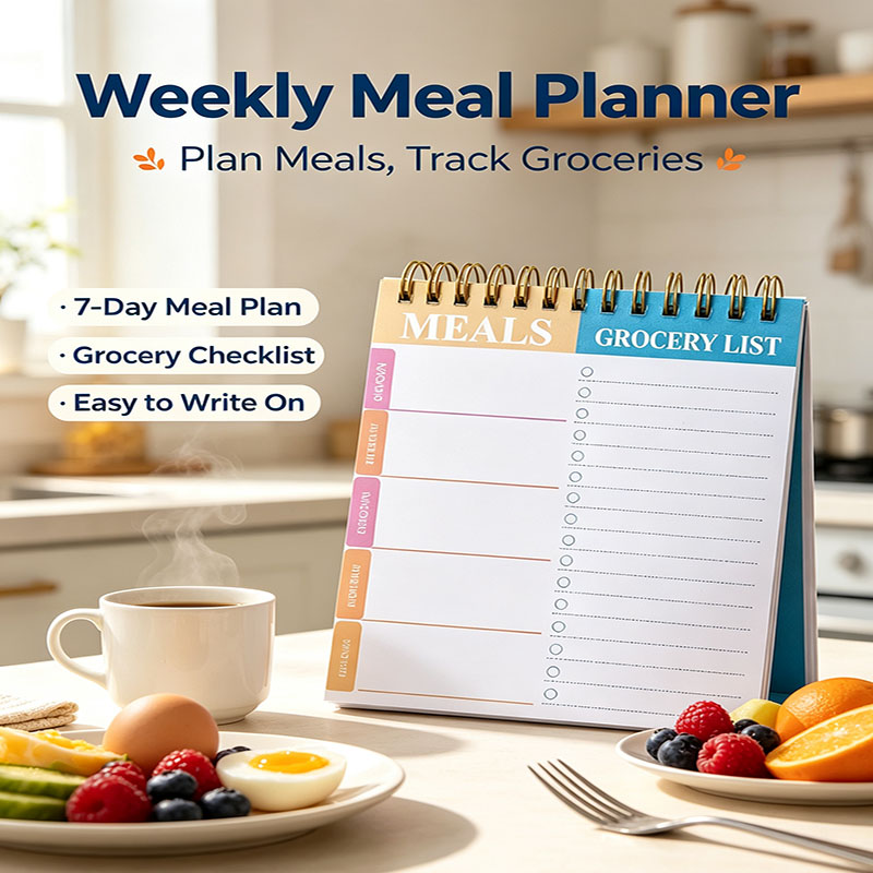 Weekly Meal Planner Notepad 5. - Food Prep Mat review and price