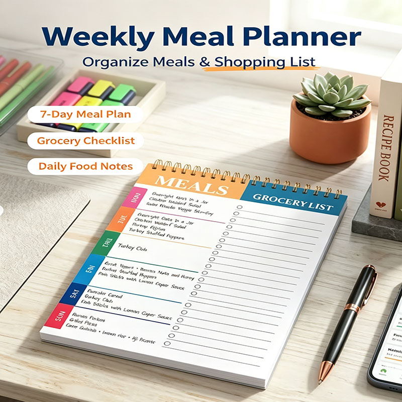 Weekly Meal Planner Notepad 5. - Food Prep Mat review and price