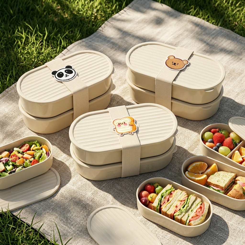 2Pcs/Set Cartoon Kids Bento Bo - Salad Container Jar review and price