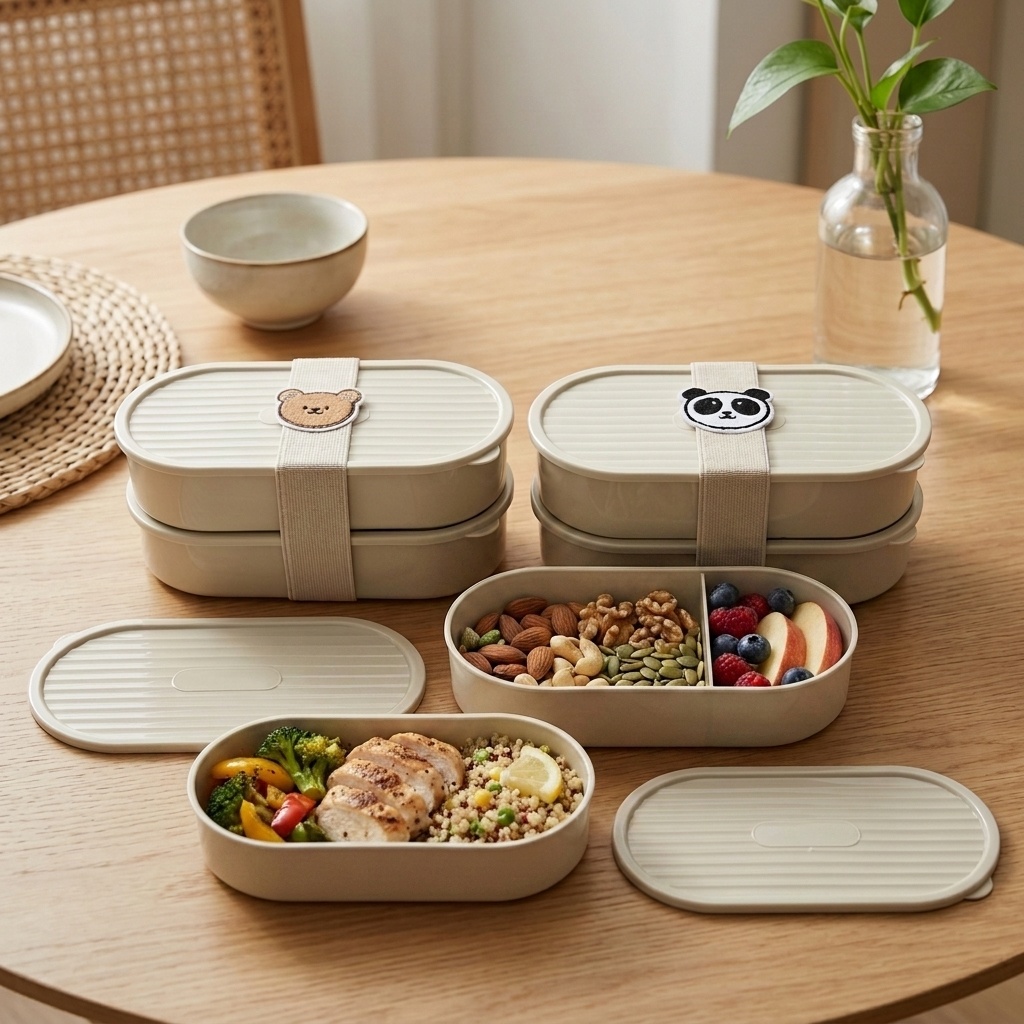 2Pcs/Set Cartoon Kids Bento Bo - Salad Container Jar review and price