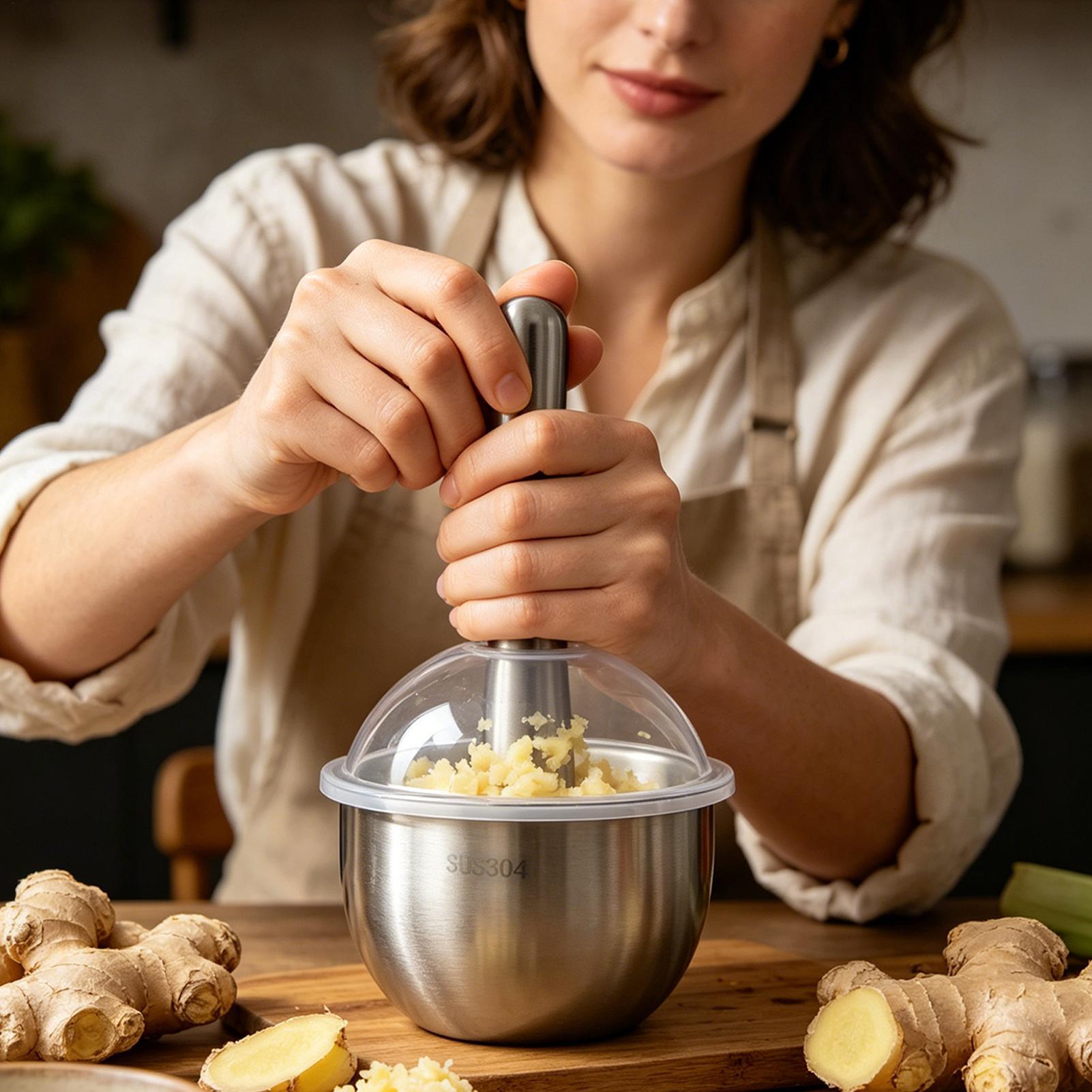 Garlic Mincer Tool Manual Food - Meal Prep Manual review and price
