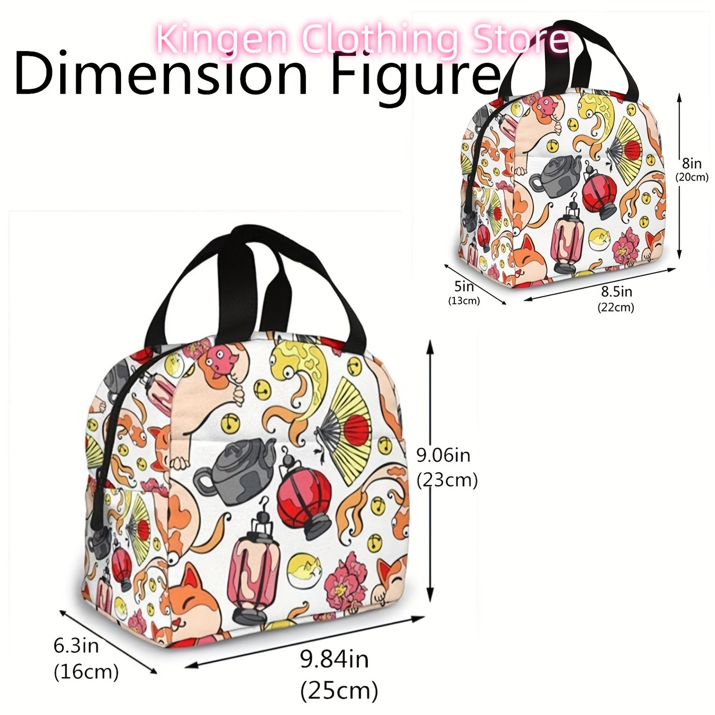 1Pcs Insulated Lunch Bag with  - Meal Prep Japanese review and price