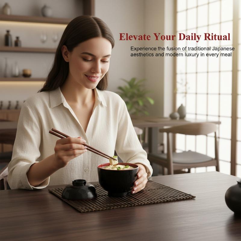 2 Tone Miso Soup Bowl with Lid - Meal Prep Japanese review and price