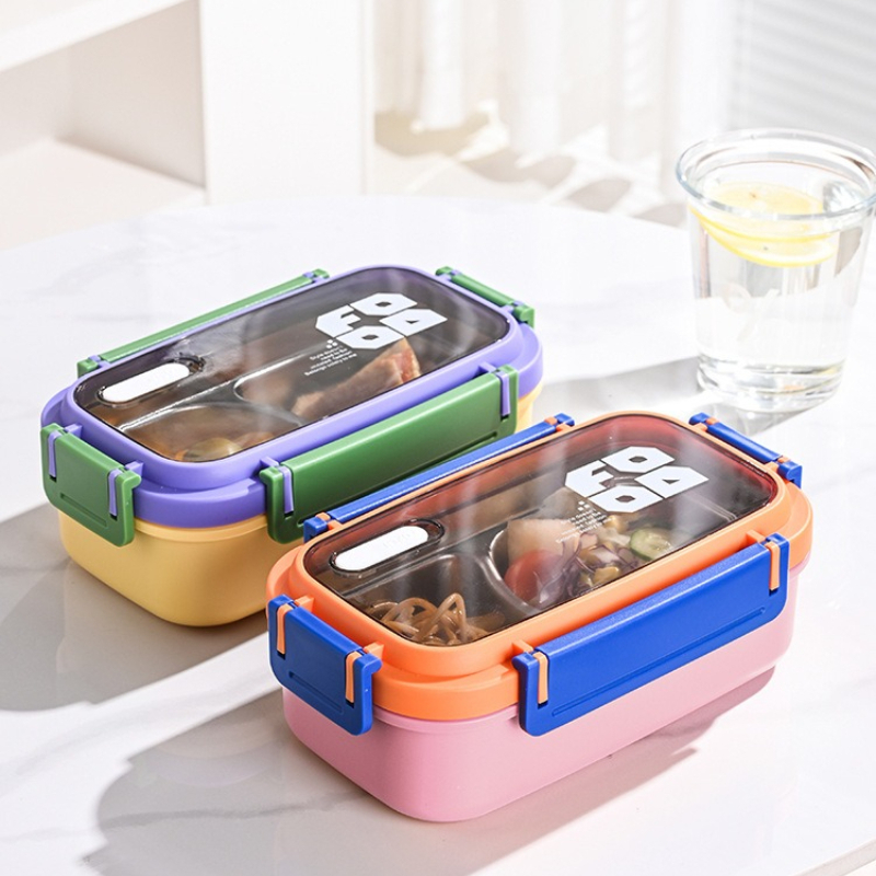 JUSTINLAU 2 Grid Bento Box Sta - Salad Container Jar review and price