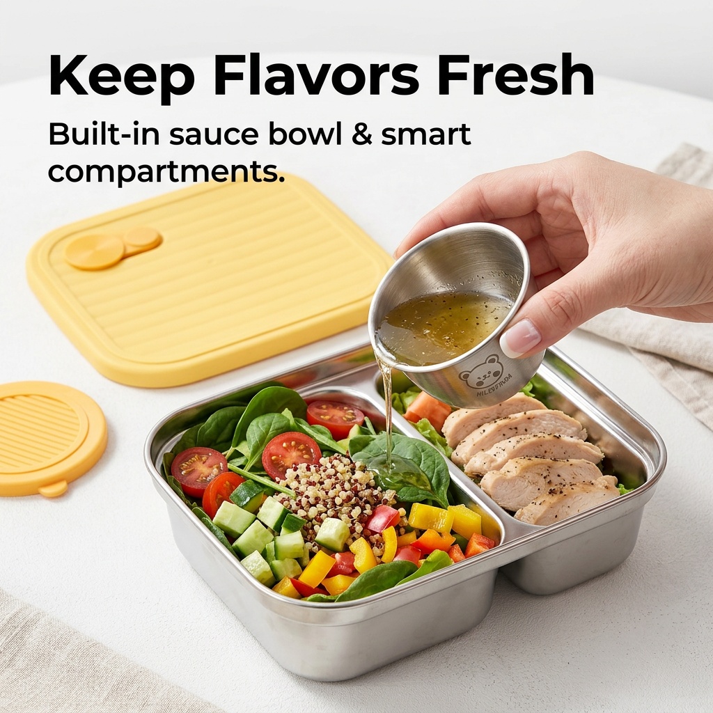 304 Stainless Steel Lunch Cont - Salad Container Jar review and price