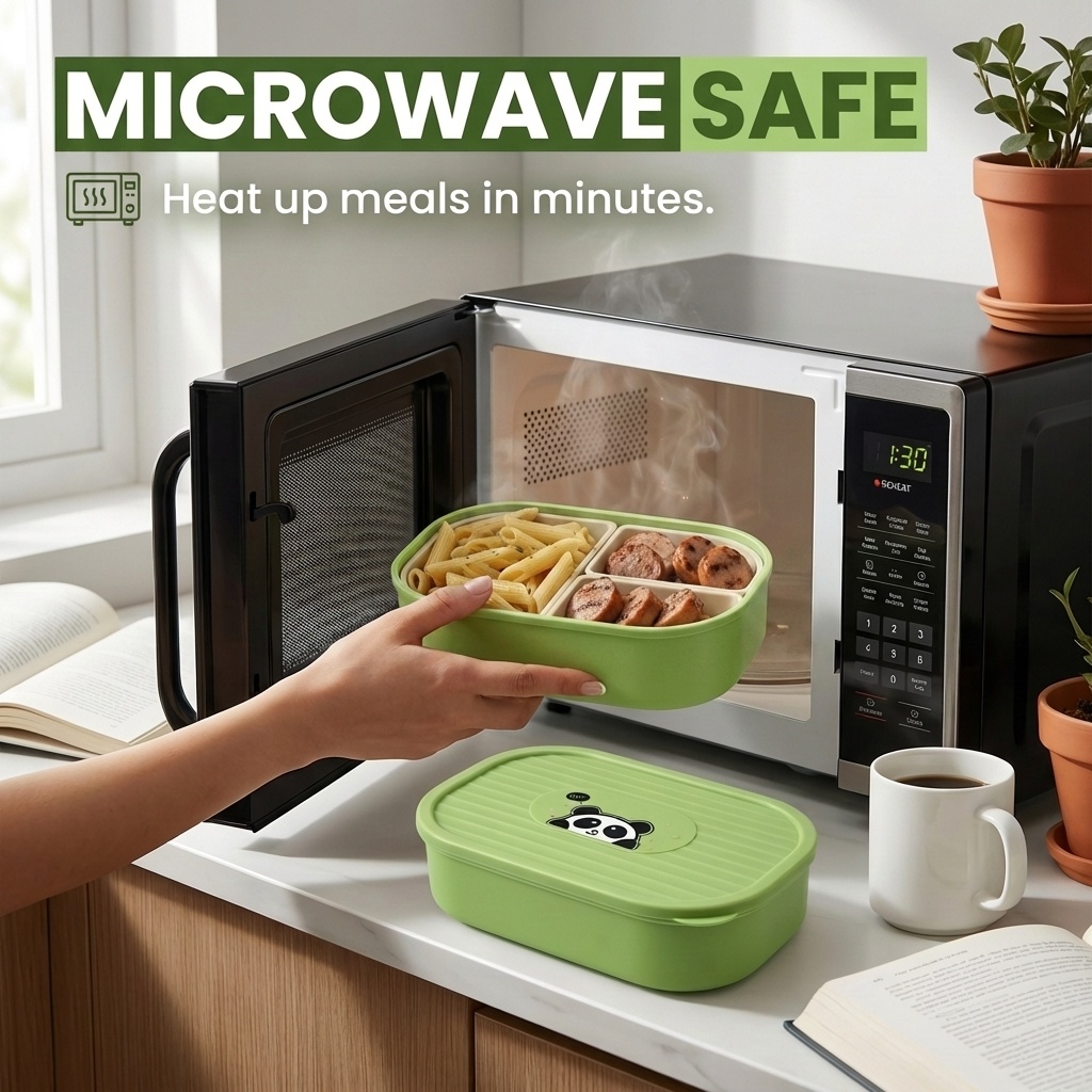 Cute Plastic Divided Lunch Box - Salad Container Jar review and price