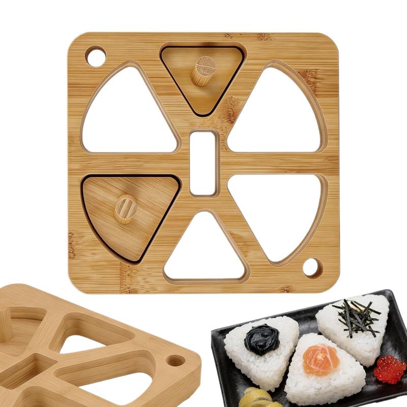 Wooden Onigiri Rice Ball Mold  - Meal Prep Japanese review and price