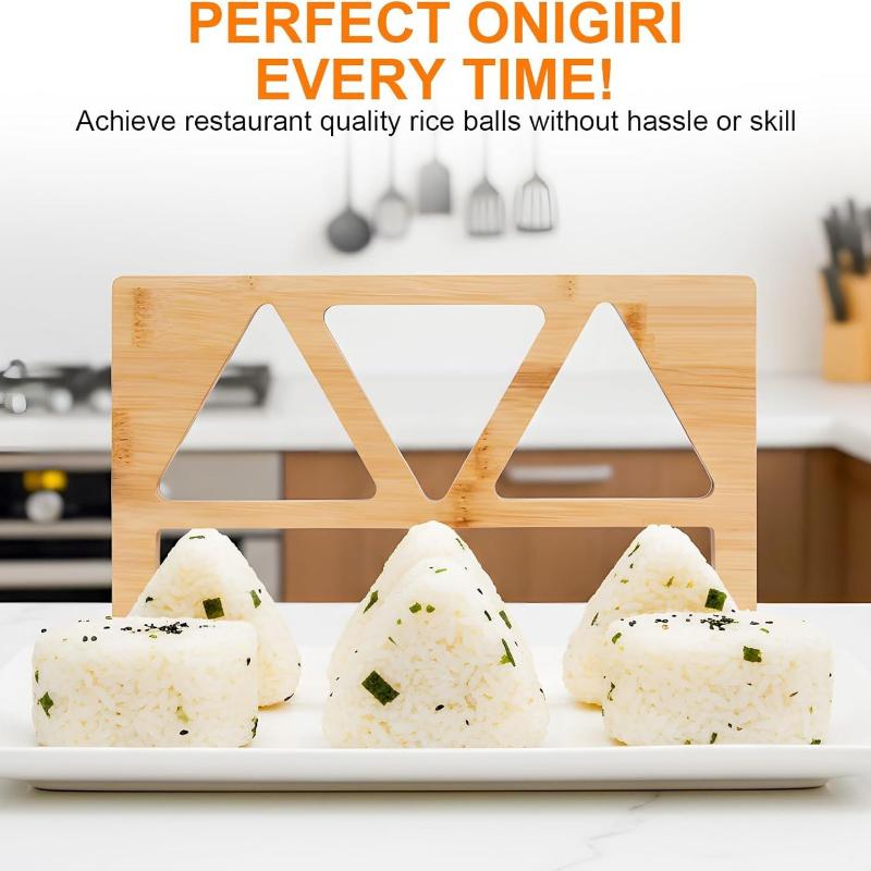 Wooden Onigiri Rice Ball Mold  - Meal Prep Japanese review and price