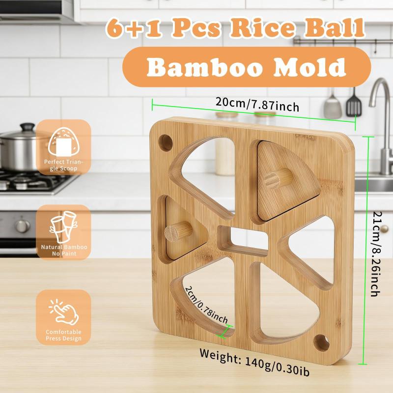 Wooden Onigiri Rice Ball Mold  - Meal Prep Japanese review and price