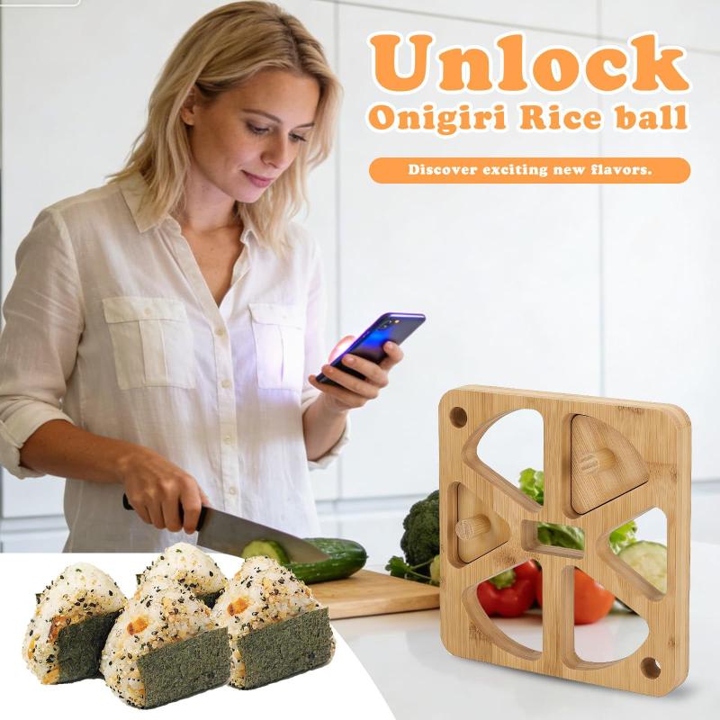 Wooden Onigiri Rice Ball Mold  - Meal Prep Japanese review and price